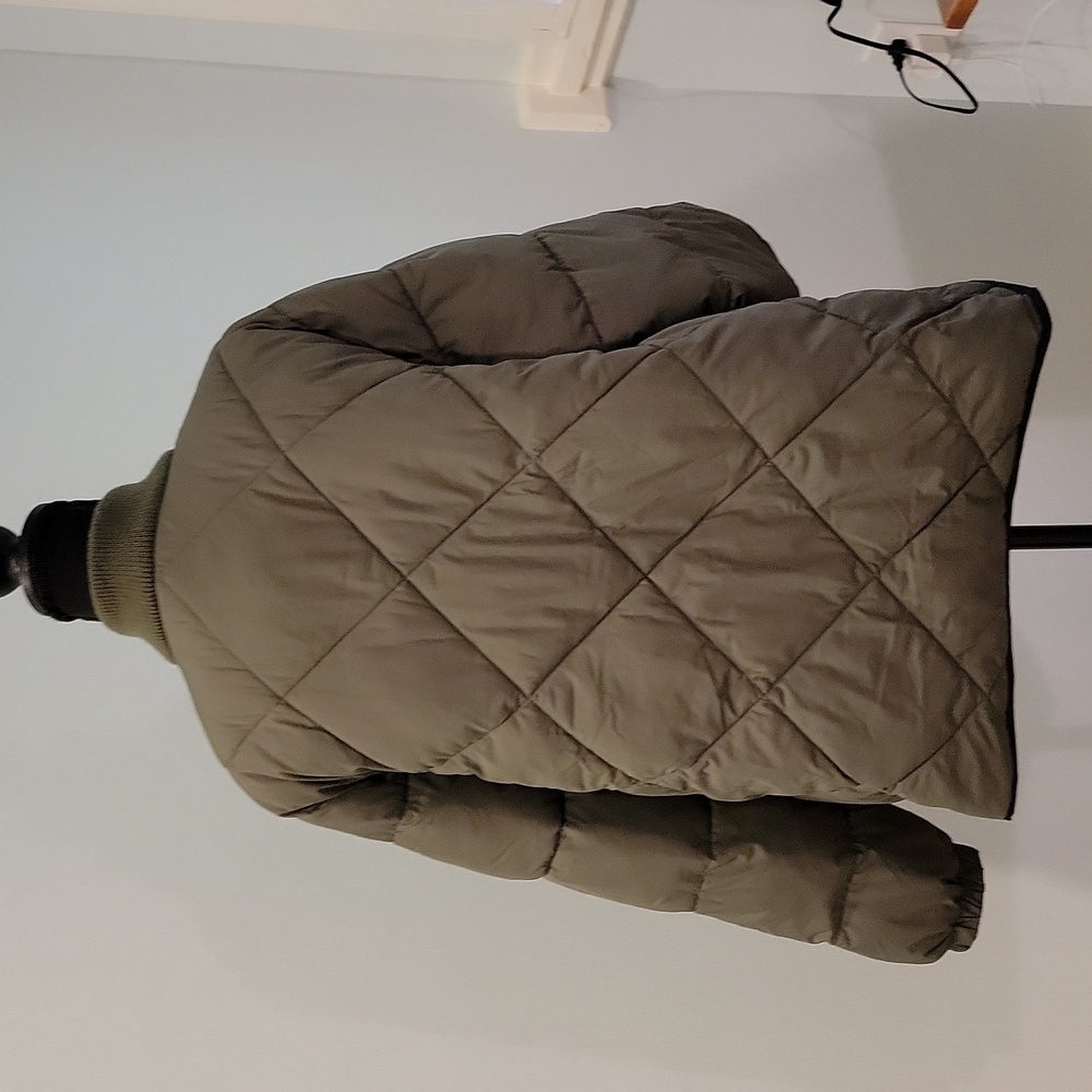 Land's End Primaloft Bomber Puffer Coat Womens Plus Size 1x - Picture 3 of 4
